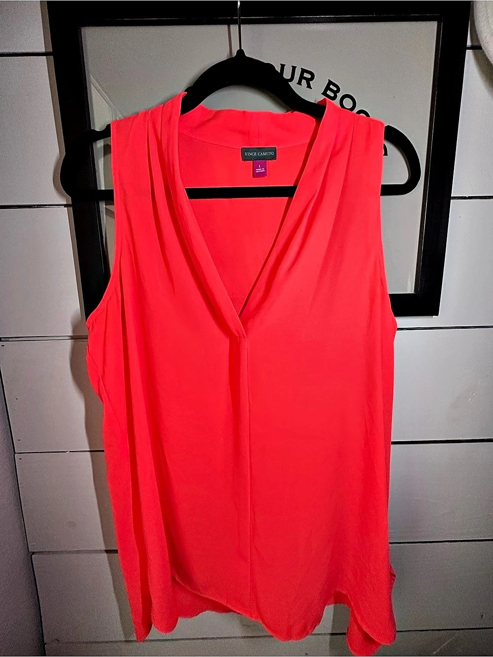 Vince Camuto Sleeveless Pink Blouse Like New